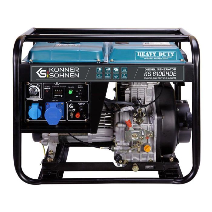 Дизельный генератор 6,5 кВт Konner&Sohnen KS 8100HDE (EURO V)