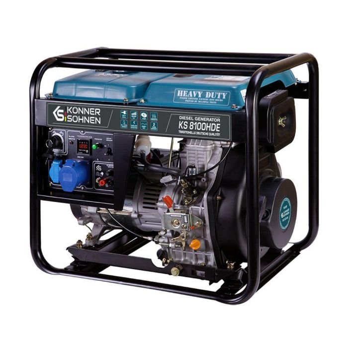 Дизельный генератор 6,5 кВт Konner&Sohnen KS 8100HDE (EURO V)