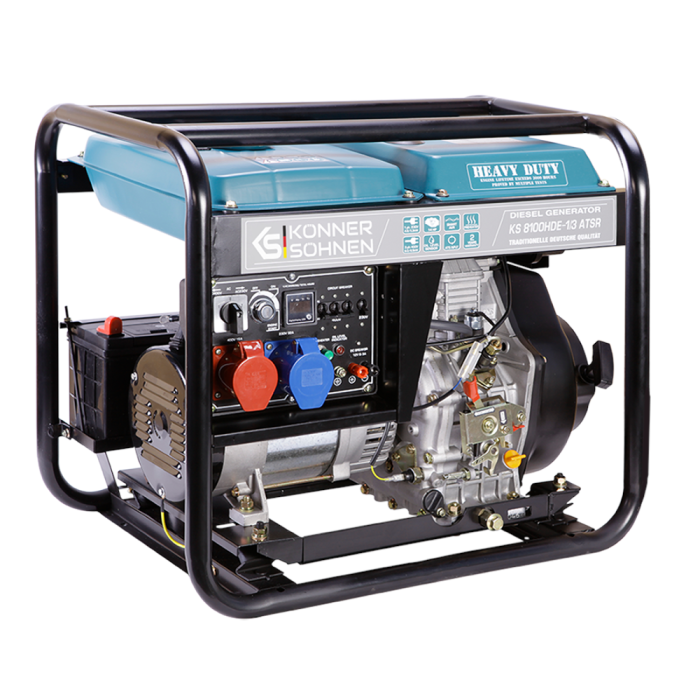 Дизельний генератор 6,5 кВт Konner&Sohnen KS 8100HDE-1/3 ATSR (EURO V)