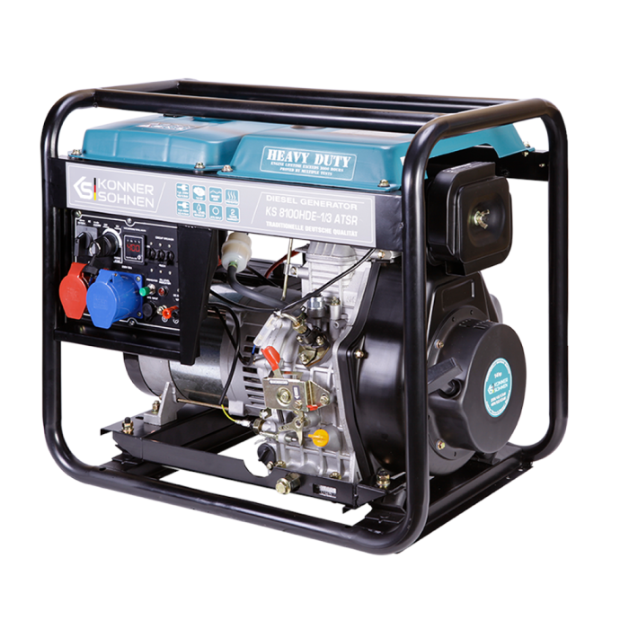 Дизельний генератор 6,5 кВт Konner&Sohnen KS 8100HDE-1/3 ATSR (EURO V)