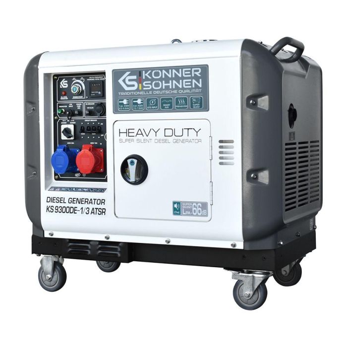 Дизель генератор передвижной 7,5 кВт Konner & Sohnen KS 9300DE-1/3 ATSR