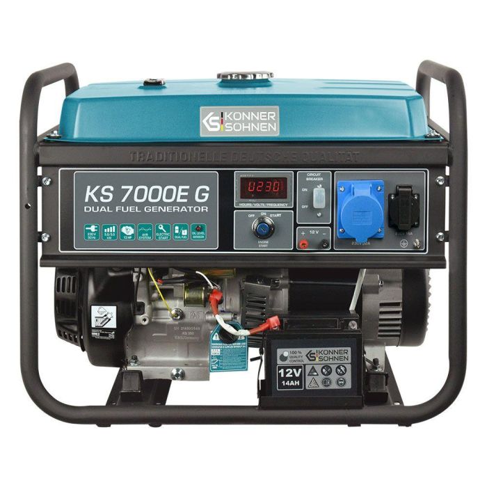 Газобензиновый генератор 5,5 кВт Konner & Sohnen KS 7000E G