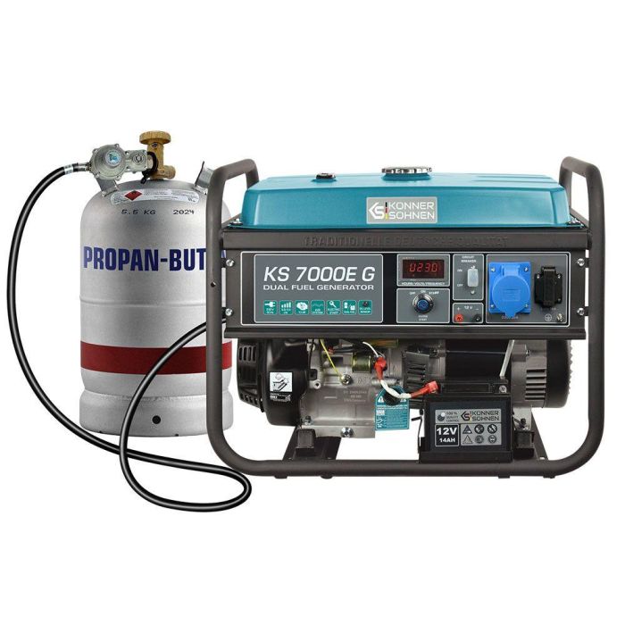 Газобензиновый генератор 5,5 кВт Konner & Sohnen KS 7000E G