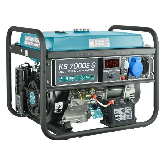 Газобензиновый генератор 5,5 кВт Konner & Sohnen KS 7000E G