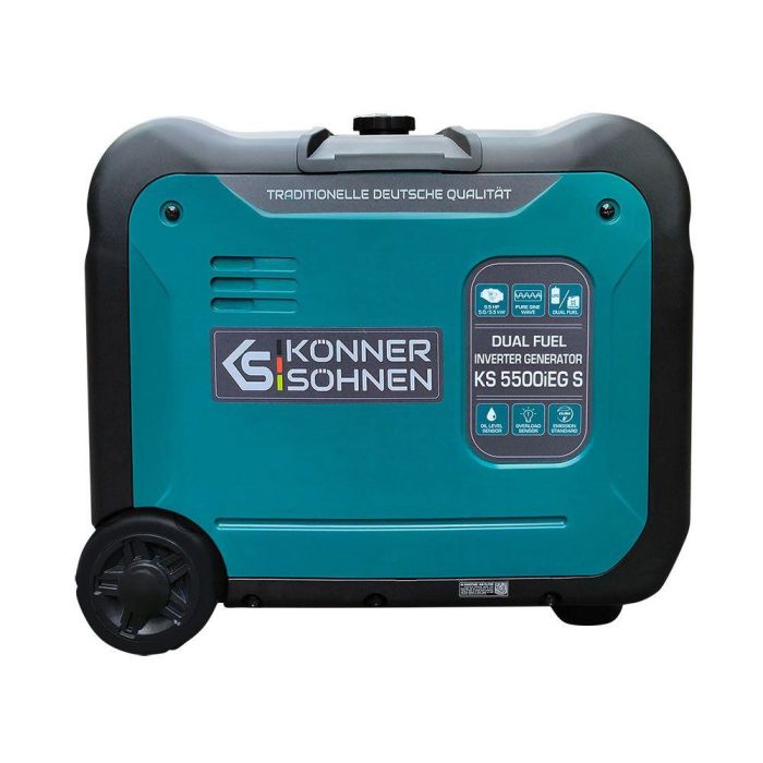 Инверторный газобензиновый генератор 5,5 кВт Konner & Sohnen KS 5500iEG S