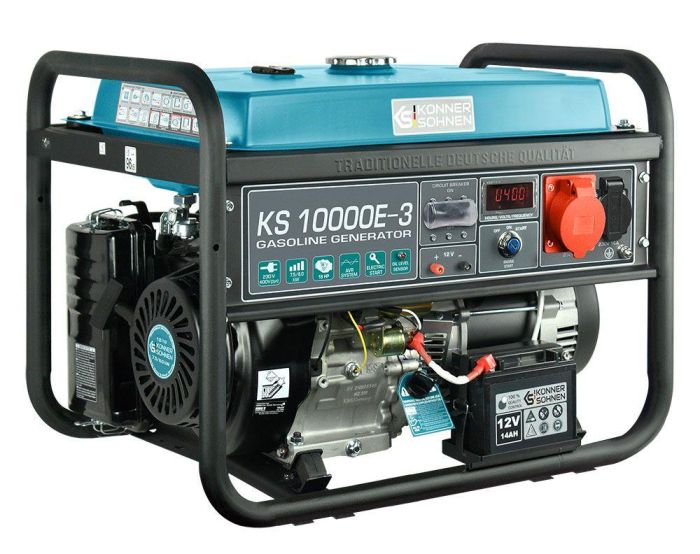 Бензиновый генератор 8 кВт Konner & Sohnen KS 10000E-3