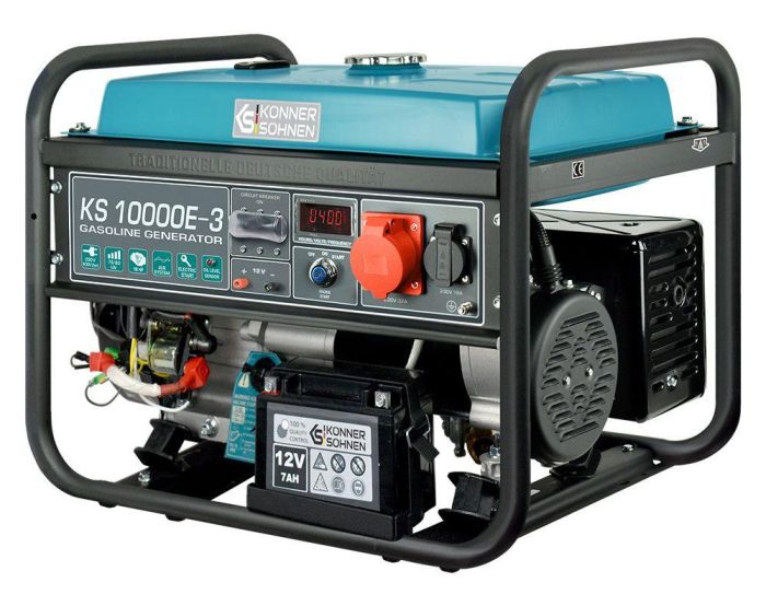 Бензиновый генератор 8 кВт Konner & Sohnen KS 10000E-3