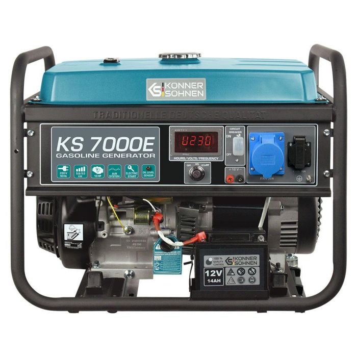 Бензиновый генератор 5,5 кВт Konner & Sohnen KS 7000E