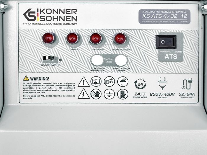 АВР Konner&Sohnen KS ATS 4/32-12 Блок автоматического ввода резерва