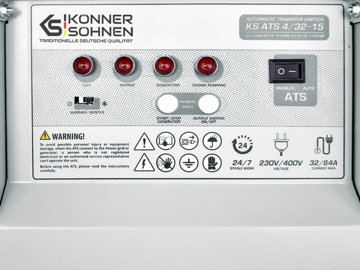 АВР Konner&Sohnen KS ATS 4/32-15 Блок автоматического ввода резерва