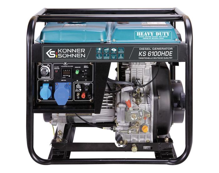 Дизельный генератор 5,5 кВт Konner & Sohnen KS 6100HDE (EURO V)