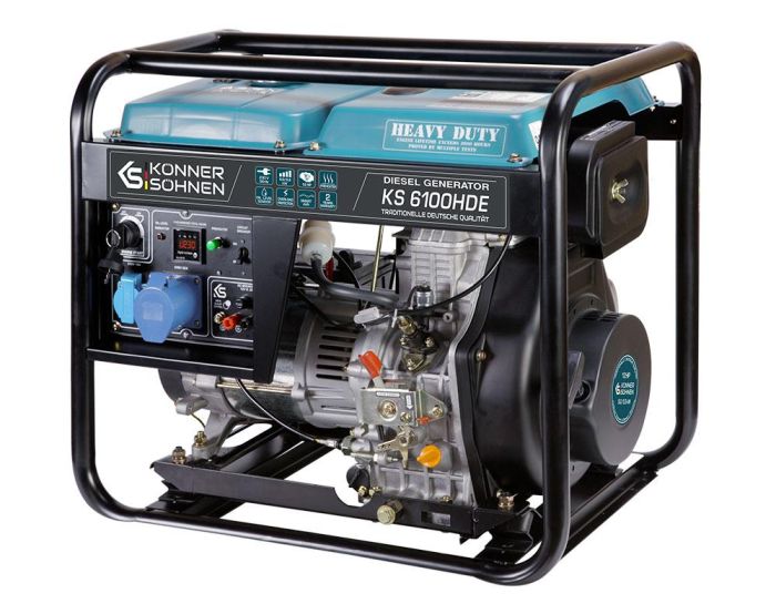 Дизельный генератор 5,5 кВт Konner & Sohnen KS 6100HDE (EURO V)