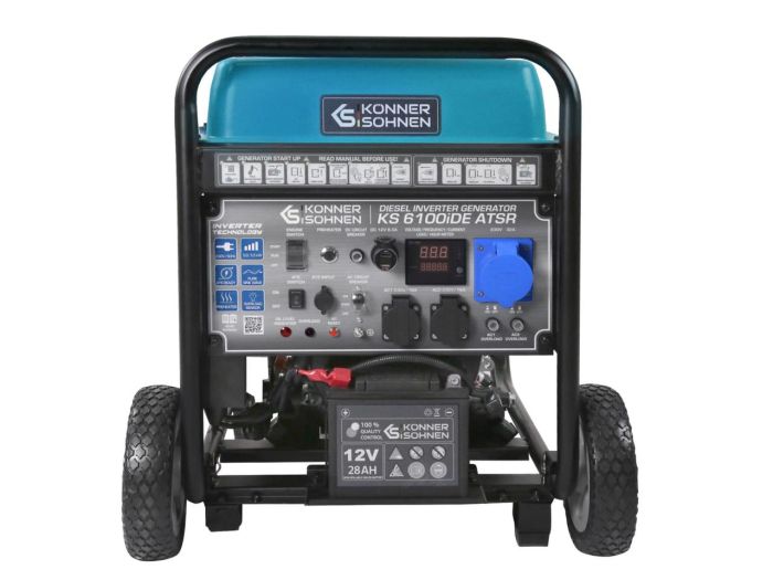 Дизель генератор инверторный 5,5 кВт Konner & Sohnen KS 6100iDЕ ATSR
