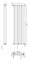 Вертикальний дизайнерський радіатор опалення ARTTIDESIGN Ancona II 8/1300/368 білий матовий