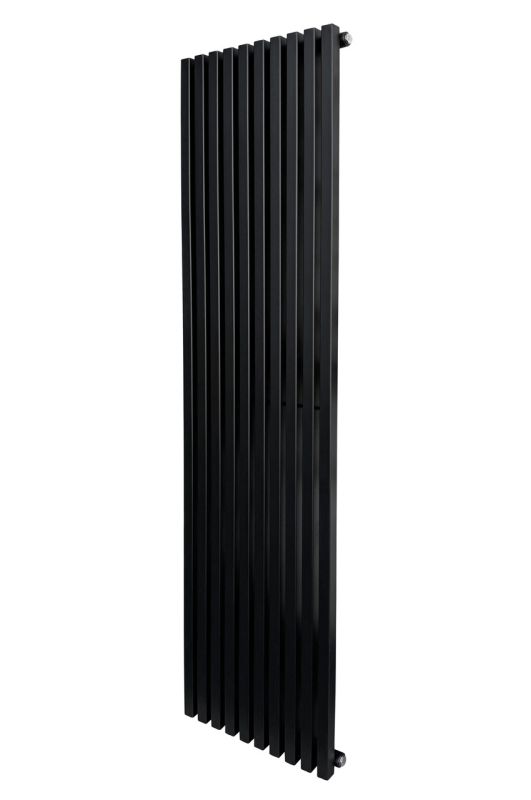 Вертикальний дизайнерський радіатор опалення ARTTIDESIGN Ancona 10/1800/460/50 чорний матовий