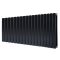 Горизонтальний дизайнерський радіатор опалення ARTTIDESIGN Livorno II G 18/500/1224/50 чорний матовий