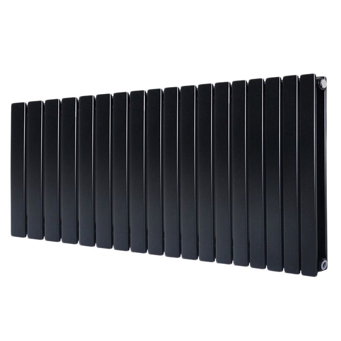 Горизонтальний дизайнерський радіатор опалення ARTTIDESIGN Livorno II G 14/300/952/50 чорний матовий
