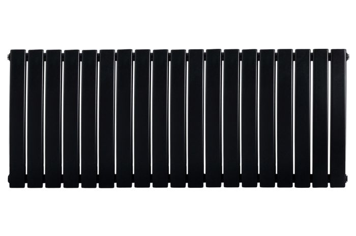 Горизонтальний дизайнерський радіатор опалення ARTTIDESIGN Livorno II G 18/300/1224/50 чорний матовий