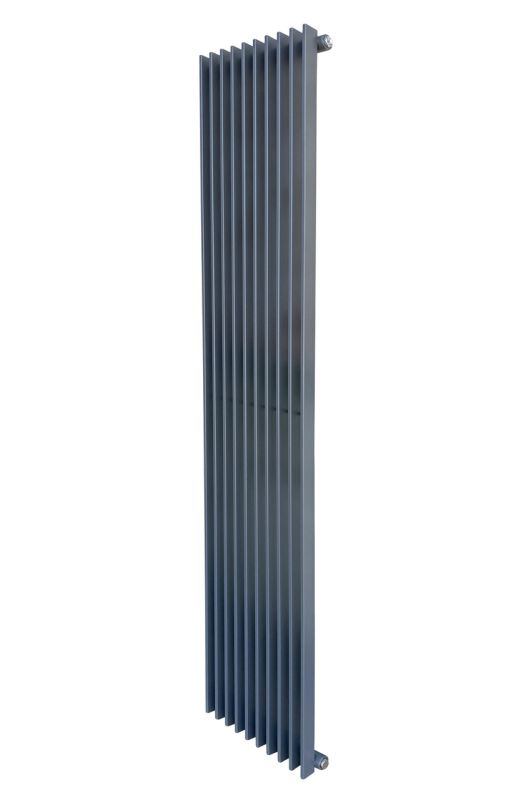 Вертикальний дизайнерський радіатор опалення ARTTIDESIGN Pesaro 10/1800/360/50 сирій матовий