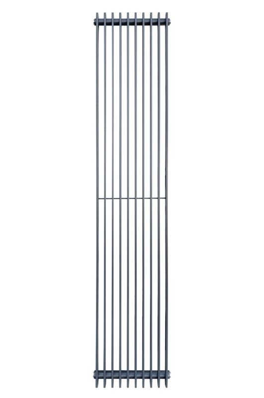 Вертикальний дизайнерський радіатор опалення ARTTIDESIGN Pesaro II10/1800/360/50 сірий матовий