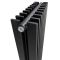 Вертикальний дизайнерський радіатор опалення ARTTIDESIGN Pesaro II10/1800/360/50 чорний матовий