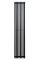 Вертикальний дизайнерський радіатор опалення ARTTIDESIGN Ancona II 8/1800/368 чорний матовий