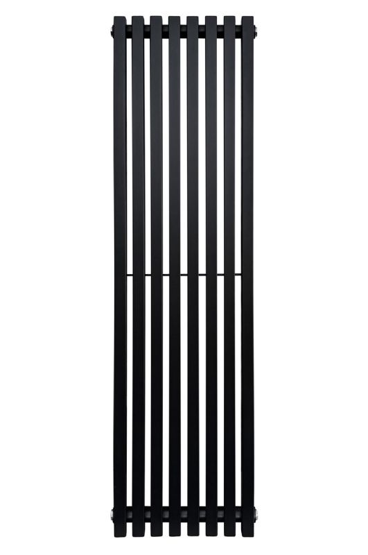 Вертикальный дизайнерский радиатор отопления ARTTIDESIGN Ancona II 8/1000/368 черный матовый