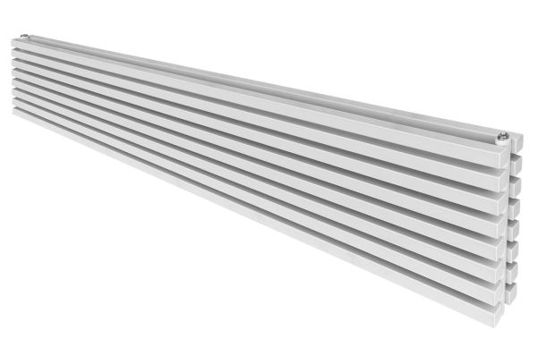 Горизонтальний дизайнерський радіатор опалення ARTTIDESIGN Ancona ІІ G 8/368/1800 білий матовий