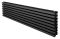 Горизонтальний дизайнерський радіатор опалення ARTTIDESIGN  Ancona ІІ G 8/368/1300 чорний матовий