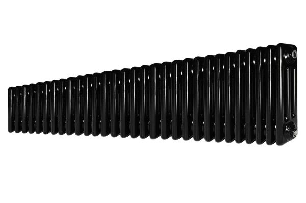 Горизонтальний дизайнерський радіатор опалення ARTTIDESIGN Bari III G 30/300/1370/50 чорний матовий