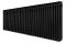 Горизонтальний дизайнерський радіатор опалення ARTTIDESIGN Bari III G 30/600/1370/50 чорний матовий