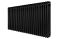 Горизонтальний дизайнерський радіатор опалення ARTTIDESIGN Bari III G 22/600/1010/50 чорний матовий