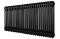 Горизонтальний дизайнерський радіатор опалення ARTTIDESIGN Bari II G 26/500/1190 чорний матовий