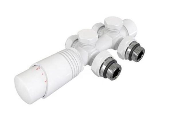 КРАН ТЕРМО 50ММ №4 УНІВЕРСАЛЬНИЙ ARTTIDESIGN "БІНОКЛЬ" білий матовий