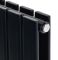 Дизайнерський вертикальний радіатор опалення ARTTIDESIGN Livorno II 3/1600/204/50 чорний матовий.