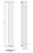 Вертикальний дизайнерський радіатор опалення ARTTIDESIGN Livorno II 5/2200/340/50 білий матовий