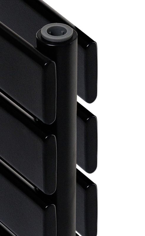 Горизонтальний дизайнерський радіатор опалення ARTTIDESIGN Livorno ІІ G 3/204/2200/50 чорний матовий