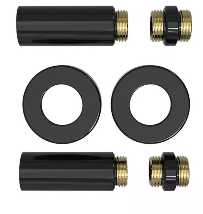 Комплект подовжувачів латунних 1/2 60 мм чорний