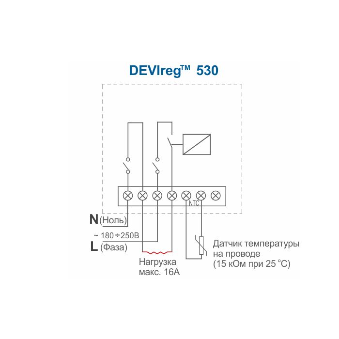 DEVIreg 530, терморегулятор електромеханічний