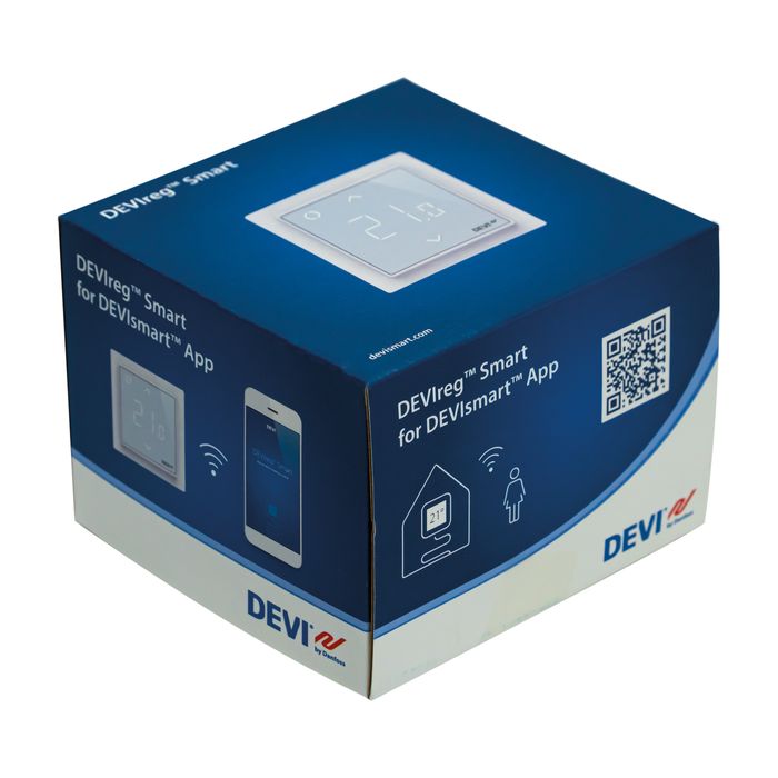 DEVIreg Smart ivory, Wi-Fi терморегулятор сенсорний, програмований, тижневий, слонова кістка