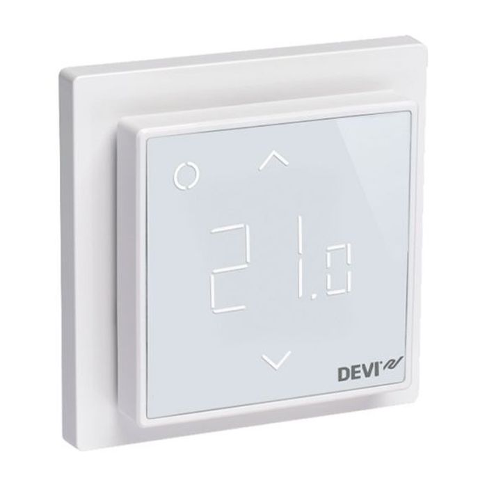 DEVIreg Smart Pure White, Wi-Fi терморегулятор сенсорний, програмований, тижневий, білий
