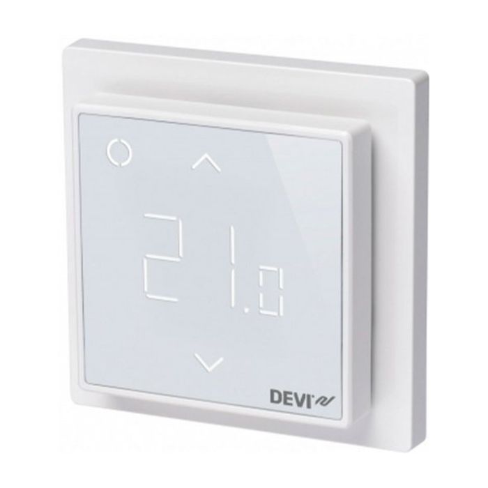 DEVIreg Smart Pure White, Wi-Fi терморегулятор сенсорний, програмований, тижневий, білий