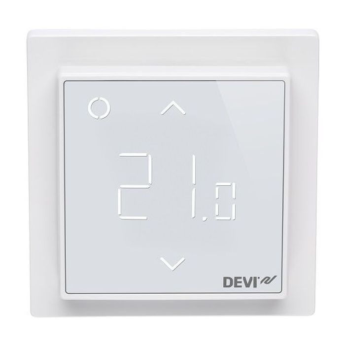 DEVIreg Smart Pure White, Wi-Fi терморегулятор сенсорний, програмований, тижневий, білий