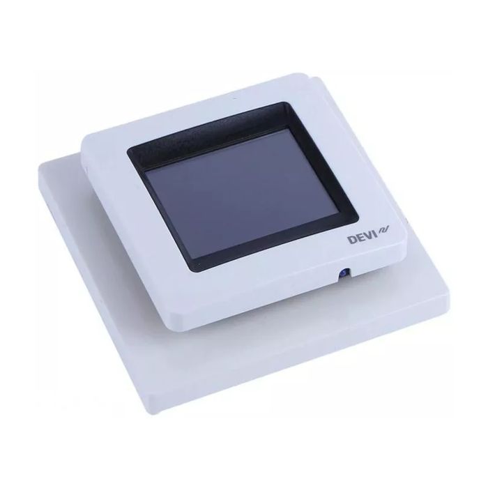 DEVIreg Touch Pure White, терморегулятор сенсорний, програмований, тижневий, білий