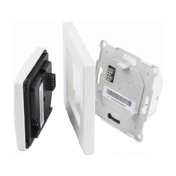 DEVIreg Touch Pure White, терморегулятор сенсорний, програмований, тижневий, білий
