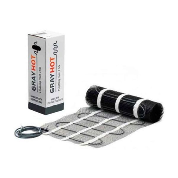 Grayhot  Heating mat 150, комплект 12,8 м2, 1929 Вт, двожильний нагрівальний мат