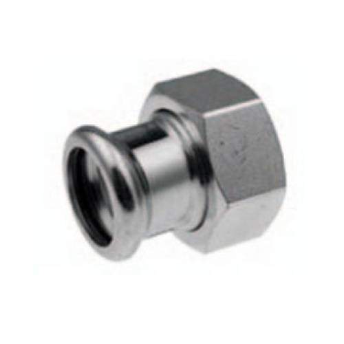 З'єднувач з внутрішньою різьбою з пласкою прокладкою, press 42x1"3/4 KAN-therm Inox