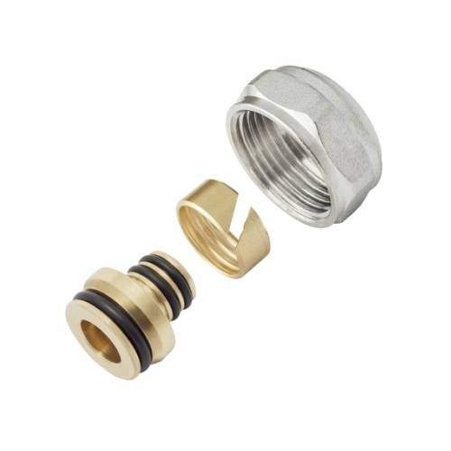 З'єднувач латунний конусний для труб PE-Xc і PE-RT 16x2 G3/4" KAN-therm
