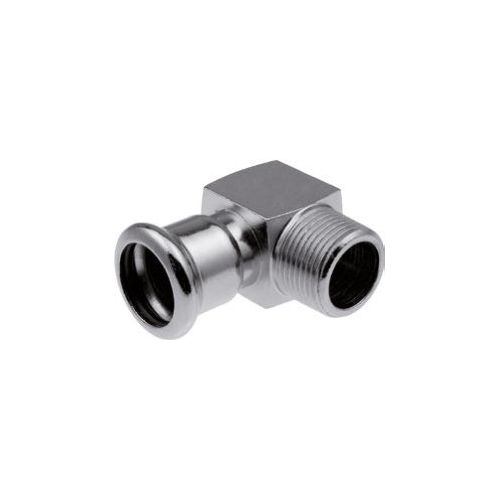 Отвод с наружной резьбой резьбой - короткий 18xR1/2 KAN-therm Steel