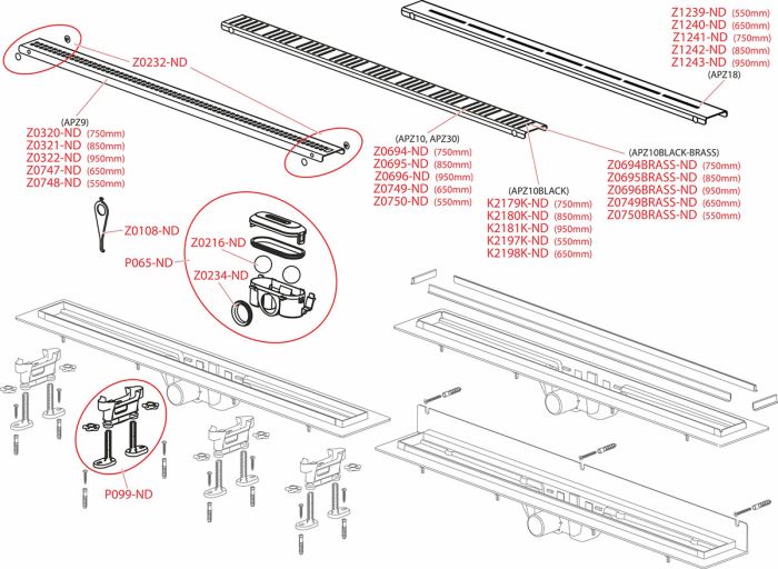 Трап душевой (желоб) Alca Plast APZ9 Simple